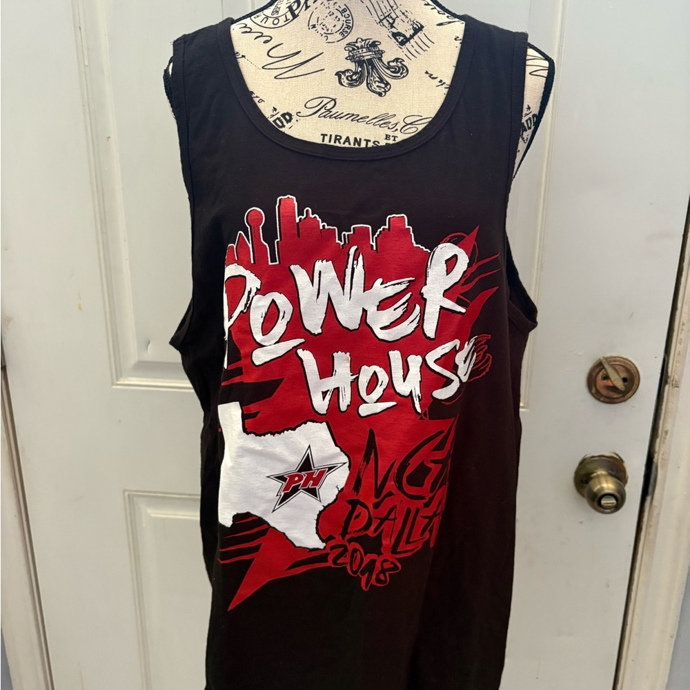 Black Power House Graphic Tank Top